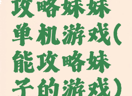 攻略妹妹单机游戏(能攻略妹子的游戏)