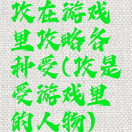 攻在游戏里攻略各种受(攻是受游戏里的人物)