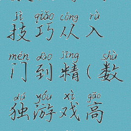 数独游戏技巧从入门到精(数独游戏高级技巧)