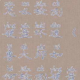 新版鲁大师怎么检测硬盘坏道(鲁大师如何检测硬盘)
