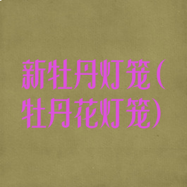 新牡丹灯笼(牡丹花灯笼)