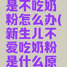 新生儿老是不吃奶粉怎么办(新生儿不爱吃奶粉是什么原因)