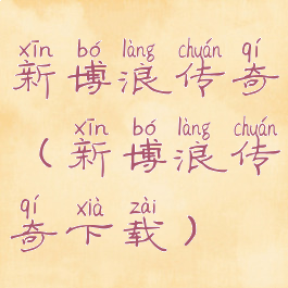 新博浪传奇(新博浪传奇下载)