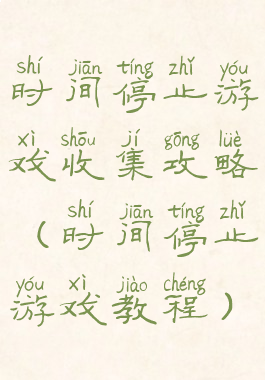 时间停止游戏收集攻略(时间停止游戏教程)