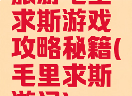 旅游毛里求斯游戏攻略秘籍(毛里求斯游记)