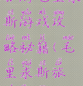 旅游毛里求斯游戏攻略秘籍(毛里求斯旅游景点)