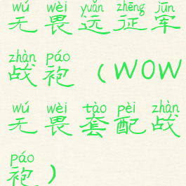 无畏远征军战袍(WOW无畏套配战袍)