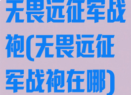 无畏远征军战袍(无畏远征军战袍在哪)