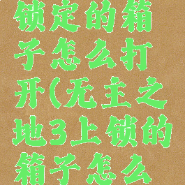 无主之地3锁定的箱子怎么打开(无主之地3上锁的箱子怎么打开)