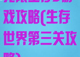 无限生存3游戏攻略(生存世界第三关攻略)