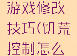 易宁饥荒游戏修改技巧(饥荒控制怎么改)
