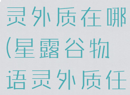 星露谷物语灵外质在哪(星露谷物语灵外质任务)