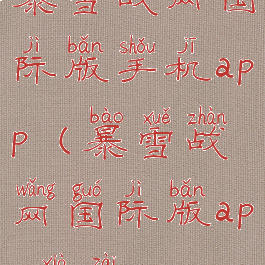 暴雪战网国际版手机app(暴雪战网国际版app下载)