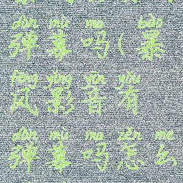 暴风影音有弹幕吗(暴风影音有弹幕吗怎么设置)