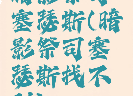 暗影祭司塞瑟斯(暗影祭司塞瑟斯找不到)