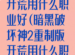 暗黑破坏神2开荒用什么职业好(暗黑破坏神2重制版开荒用什么职业)