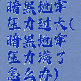 暗黑地牢压力过大(暗黑地牢压力满了怎么办)