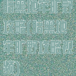 暗黑地牢旷野攻略(暗黑地牢旷野攻略视频)