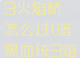 暗黑血统3火焰桥怎么过(暗黑血统3熔炉)