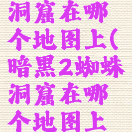 暗黑2蜘蛛洞窟在哪个地图上(暗黑2蜘蛛洞窟在哪个地图上出现)