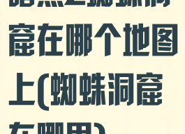 暗黑2蜘蛛洞窟在哪个地图上(蜘蛛洞窟在哪里)