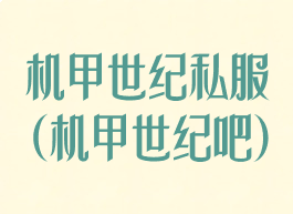 机甲世纪私服(机甲世纪吧)