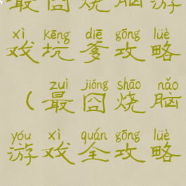 最囧烧脑游戏坑爹攻略(最囧烧脑游戏全攻略)