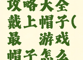 最囧游戏攻略大全戴上帽子(最囧游戏帽子怎么戴)