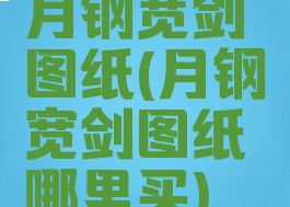 月钢宽剑图纸(月钢宽剑图纸哪里买)