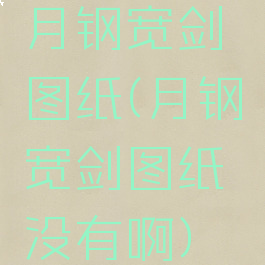 月钢宽剑图纸(月钢宽剑图纸没有啊)