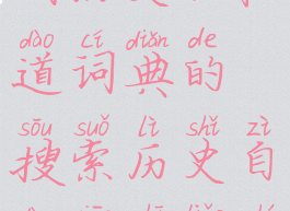 有道词典查词历史(有道词典的搜索历史自动消失了什么情况)