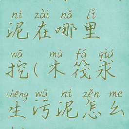 木筏求生污泥在哪里挖(木筏求生污泥怎么获得?)