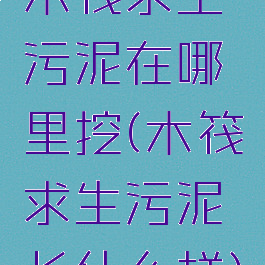 木筏求生污泥在哪里挖(木筏求生污泥长什么样)
