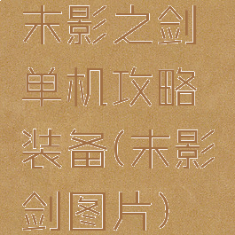 末影之剑单机攻略装备(末影剑图片)