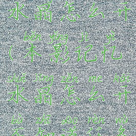 本影记忆水晶怎么开(本影记忆水晶怎么开不知道任务要做什么)