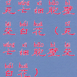 死亡细胞壁垒白花(死亡细胞壁垒白花)