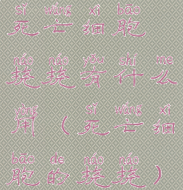 死亡细胞挠挠有什么用(死亡细胞的挠挠)