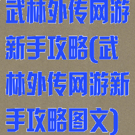 武林外传网游新手攻略(武林外传网游新手攻略图文)