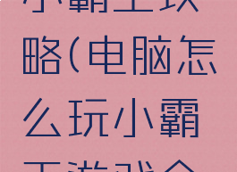 校园单机小霸王攻略(电脑怎么玩小霸王游戏合集)