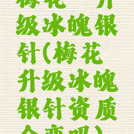 梅花镖升级冰魄银针(梅花镖升级冰魄银针资质会变吗)