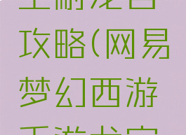梦幻手游主耐龙宫攻略(网易梦幻西游手游龙宫攻略)