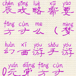 梦幻手游元辰攻略需要方寸么(梦幻西游手游0元党方寸攻略)