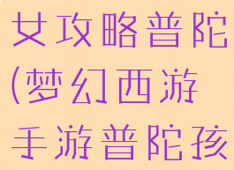 梦幻手游子女攻略普陀(梦幻西游手游普陀孩子)