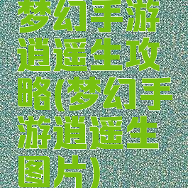 梦幻手游逍遥生攻略(梦幻手游逍遥生图片)