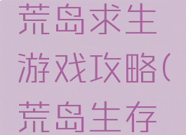 模拟人生荒岛求生游戏攻略(荒岛生存模拟)