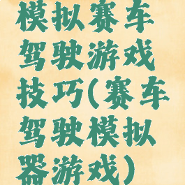 模拟赛车驾驶游戏技巧(赛车驾驶模拟器游戏)