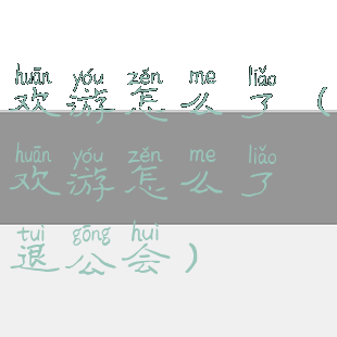 欢游怎么了(欢游怎么了退公会)