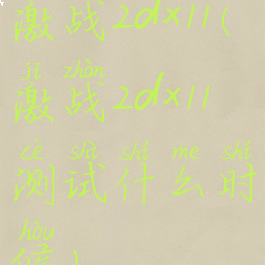 激战2dx11(激战2dx11测试什么时候)