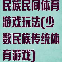 民族民间体育游戏玩法(少数民族传统体育游戏)