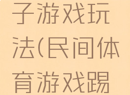 民间体育游戏踢毽子游戏玩法(民间体育游戏踢毽子游戏玩法教案)